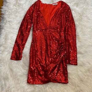 Red Sequins dress